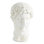Hadrian Bust-White Glaze