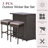 Cahmari 2 - Person Patio Dining Set with Rectangular Table , Cushions Included-306024913