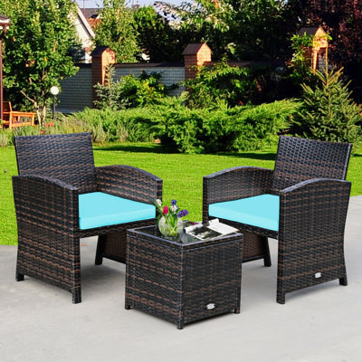 2 - Person Patio Conversation Set with Cushions