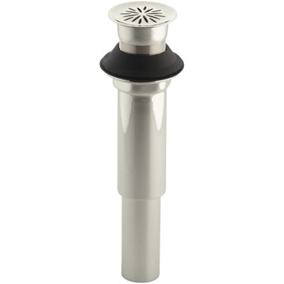 Decorative 1.25" Grid Bathroom Sink Drain Without Overflow