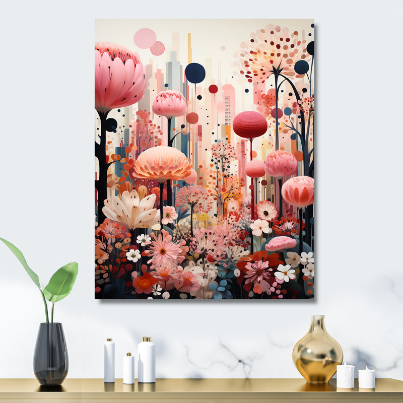 Bulle de paysage urbain Art déco I - Art mural en métal City Art Deco, H 32 po x l 16 po x P 1 po