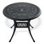 Ensemble de salle à manger 3 pièces en aluminium coulé toutes saisons comprenant 2 chaises pivotantes et une table ronde de 35,43 po-1711580655