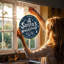 Pare-soleil vitrail pour atelier Santas-437215763