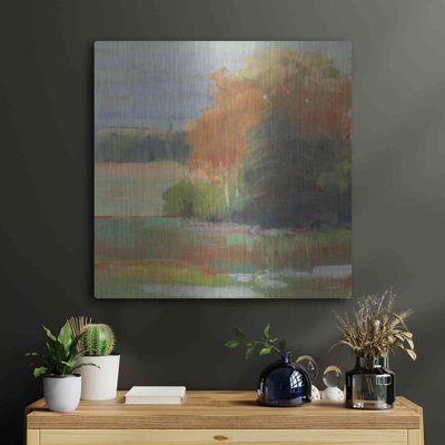 «Abstract Field II» par Carol Rowan, art mural en métal