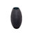 Phillippi Round Textured Glass Vases with Modern Design and Sculpted Surface Detailing, Decorative Accent Glass Vessels for Contemporary Settings, Set of 2-2089889382-2089889400