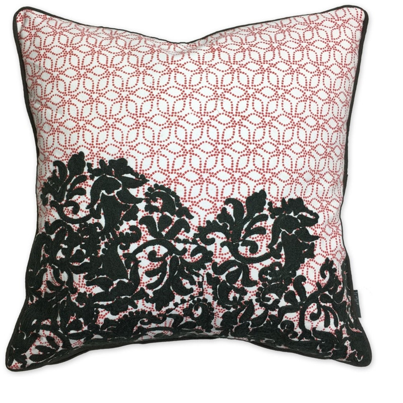 Coussin en coton à motif polynesian Rosenthal