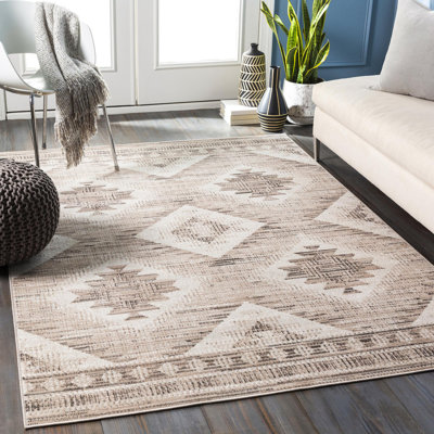 Tapis brun clair / noir Hiller