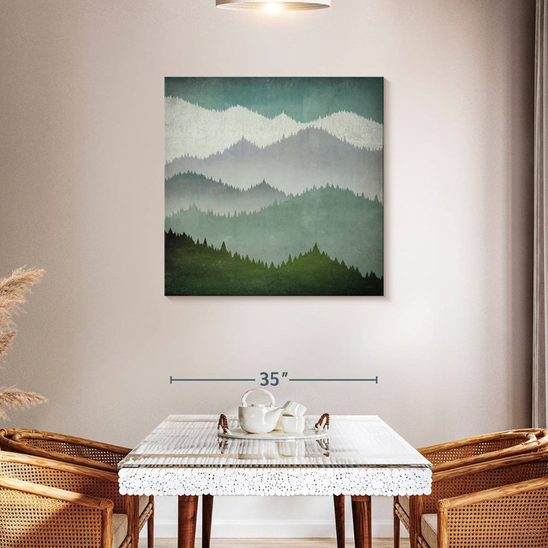 Avery Forest's First Snow, 36" H x 36" W
