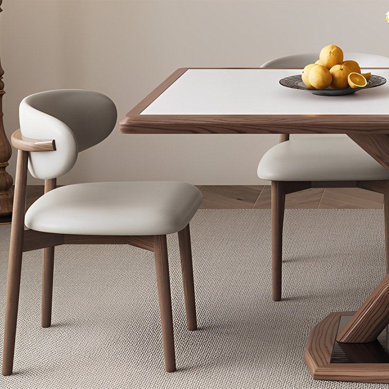 Ensembles de table de salle à manger simples et créatifs, 5 pièces: table, 4 chaises, H 29,52 po x L 78,74 po x l 35,43 po