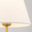 Lustre linéaire moderne 2 lumières avec abat-jour en tissu blanc transitionnel