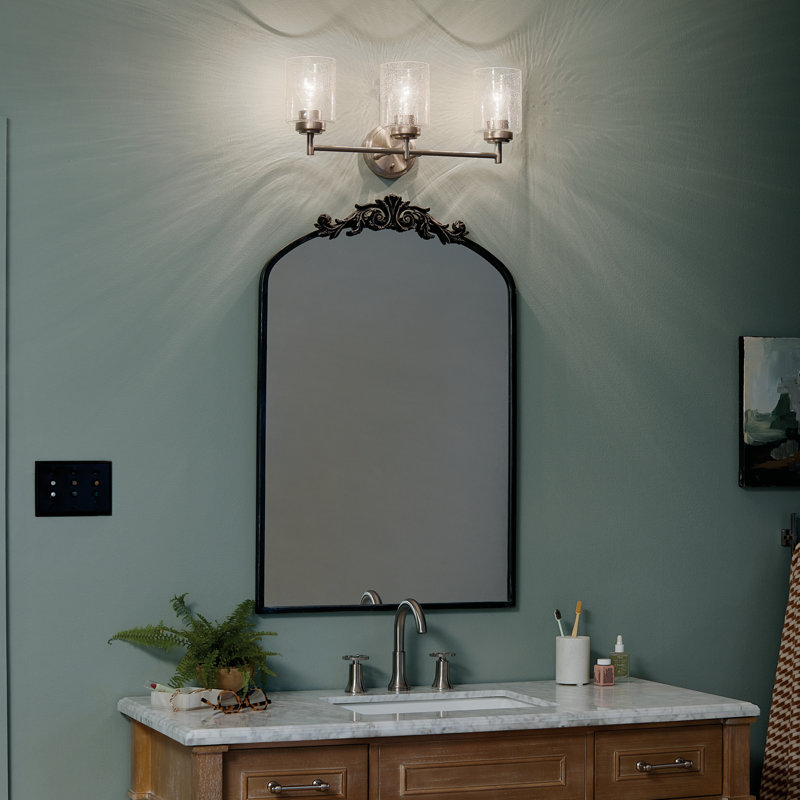 Éclairage pour meuble-lavabo à 3 lumières Winslow, Nickel brossé