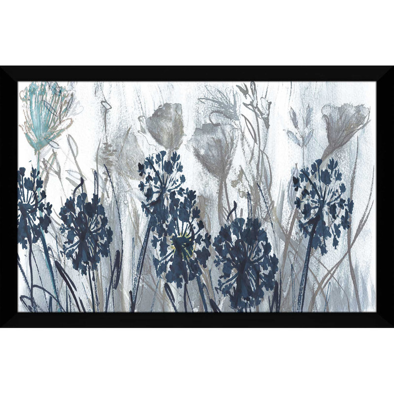 Indigo Field par Susan Jill - reproduction de cadre photo, H 21,5 po x l 27,5 po x P 0,75 po