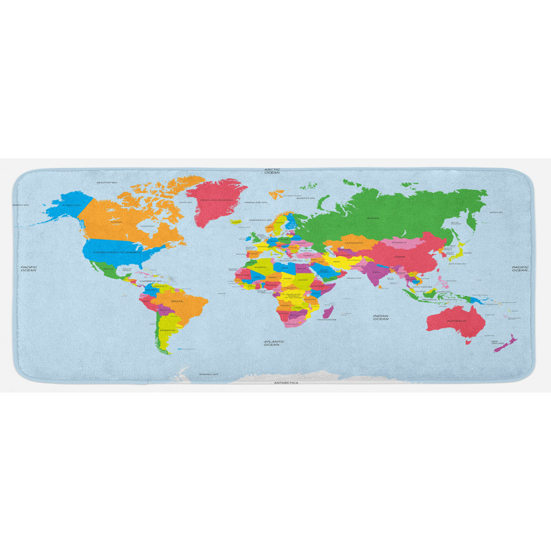 Modern & Contemporary Solid Color Polyester Kitchen Mat