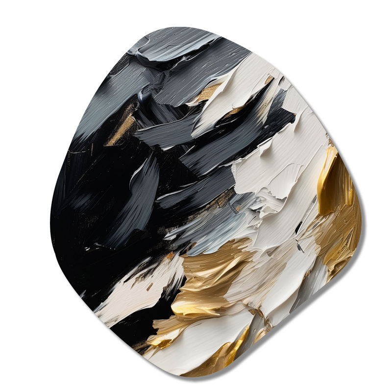 Lohman - Art abstrait en forme de nébuleuse en métal asymétrique, H 28 po x l 25 po