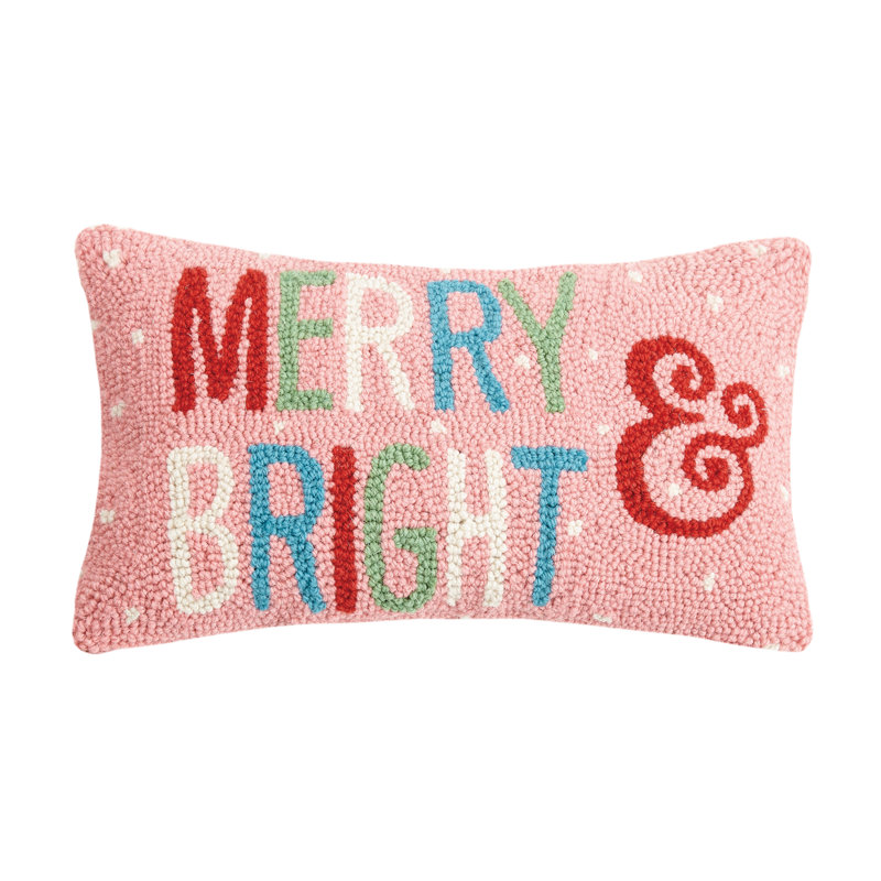  Housse de coussin rectangulaire en laine et insert