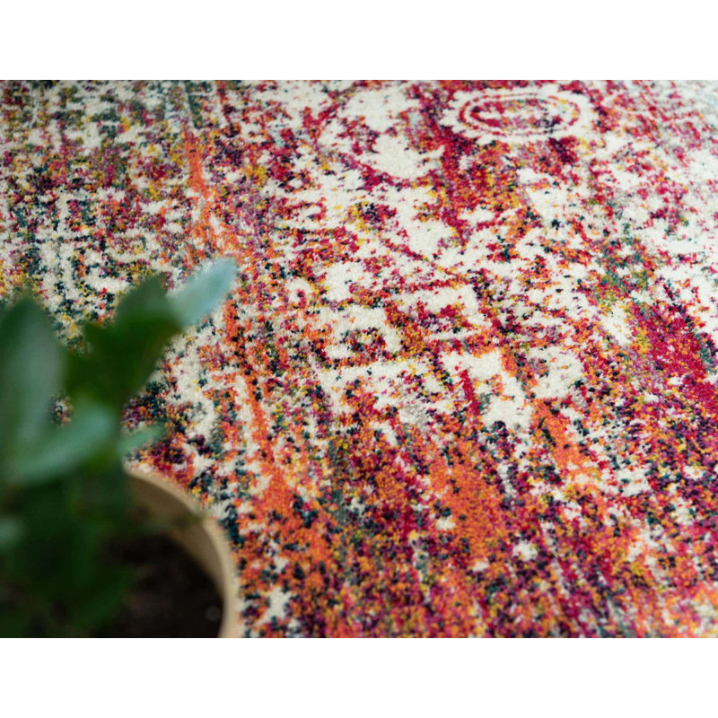 Tapis oriental multicolore Robinne, Ovale 3 pi 3 po x 5 pi 3 po