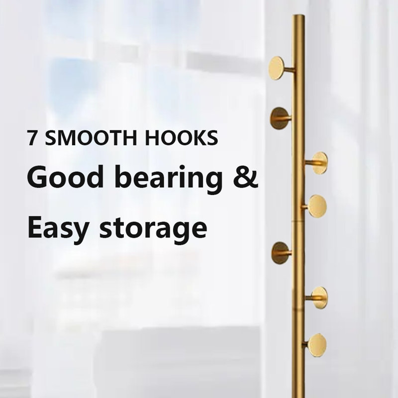 Coat Rack Freestanding With Marble Base