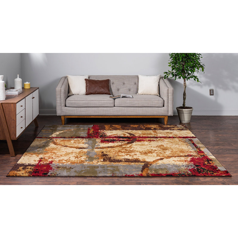 Arabica Abstract Indoor Rug, Rectangle 10' x 14'