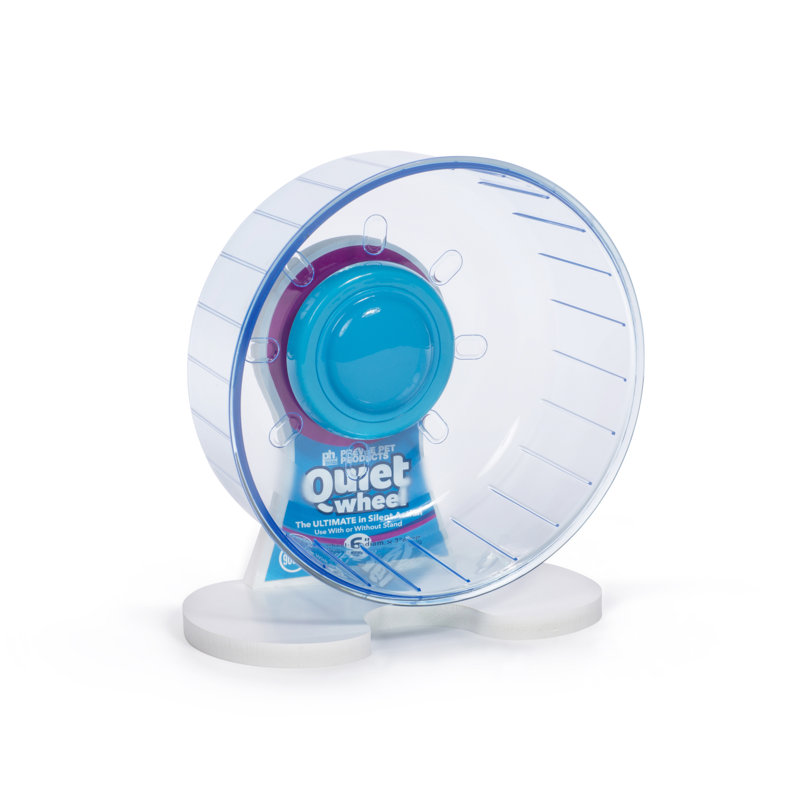 Quiet Wheel for Small Animals, Blue/Purple, Small (7.5" H x 4.25" W x 6.625" D)