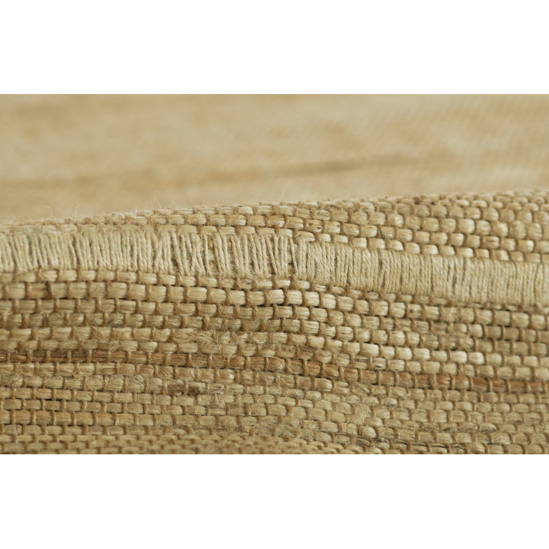 Striped Area Rug in Tan, Rectangle 6'3" x 9'