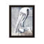 PELICAN, impression murale encadrée noire
