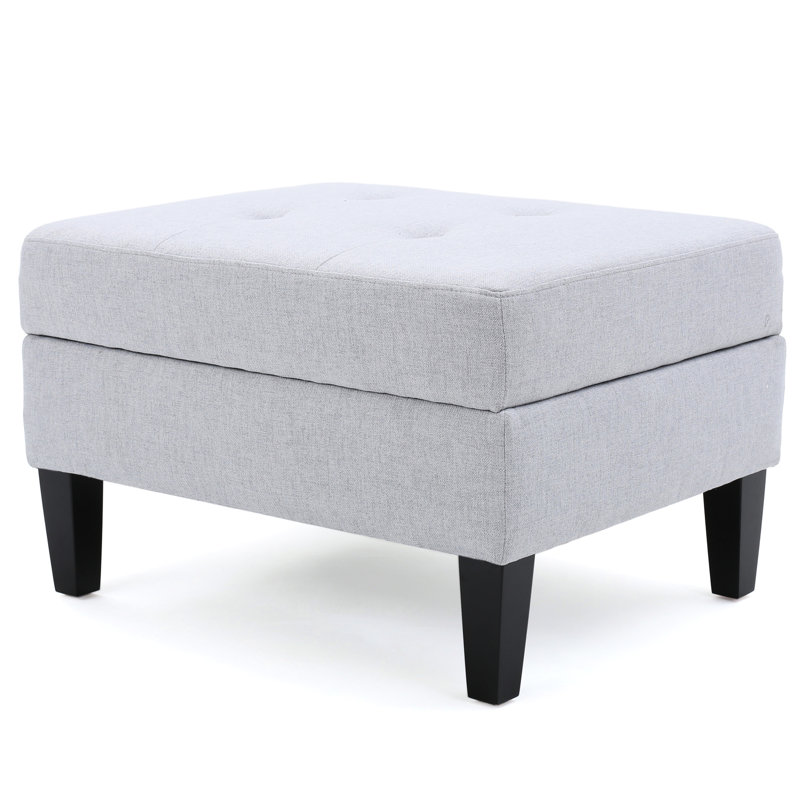 Rangement contemporain avec charme gaufré envoûtant et pieds en bois de bouleau, gris, support de point moderne, Gris clair