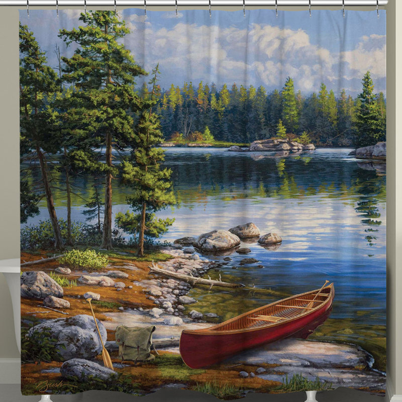 Rideau de douche simple Blue Water Bay