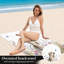 1 pièce Mignon chaton jouant avec des papillons, serviette de plage en microfibre à motif floral aquarelle, séchage rapide pour piscine, voyage et camping, unisexe