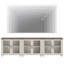 Scarlett Sideboard Cabinet With 6 Glass Doors, Buffet Cabinet With Adjustable Shelf-1647071074