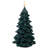 Flickering LED Flameless Christmas Tree Candles - 7.25" - Green - Set Of 3-119978910