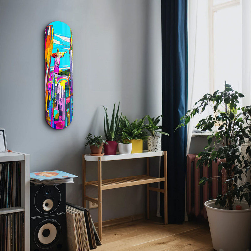 Peinture décorative en verre trempé