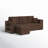 Senter Upholstered L-Shaped Sectional Reversible-790707138