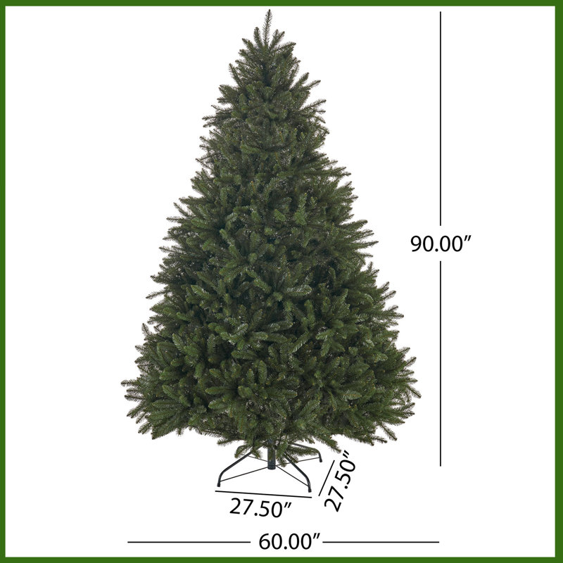 7,5 pi Arbre de Noël à charnière avec 2559 pointes de diamètre: 60