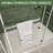 56"-60" W X 75" H Frameless Sliding Shower Door, Shower Screen, 5/16" (8Mm) Clear Tempered Glass With Explosion-Proof Film, Shower Door-123698710