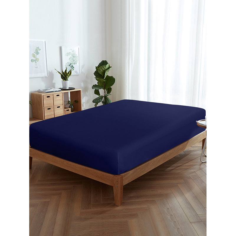 Drap-housse, Très grand, Bleu marine