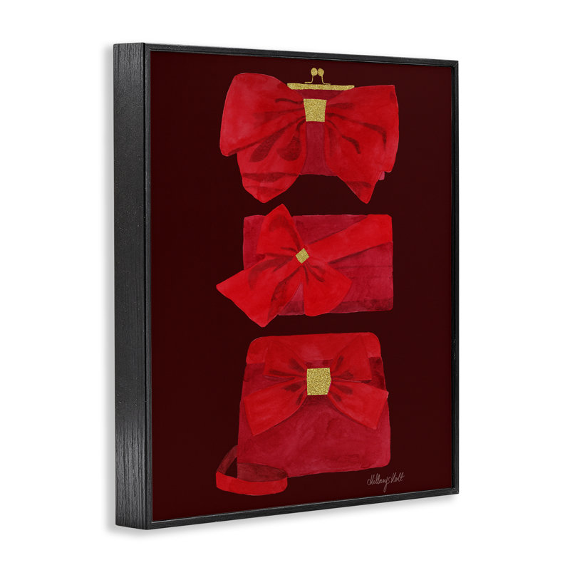 Giclée encadrée rouge rubis, conception de Hillary Holt, H 14 po x l 11 po, Giclée encadrée noir minuit