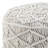 Coates - Round Macrame Pouf - Natural