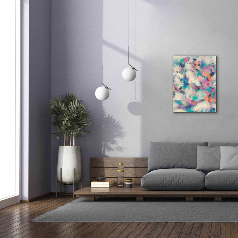 «Abstract Colorful Flows 5», H 34 po x l 26 po x P 1,5 po