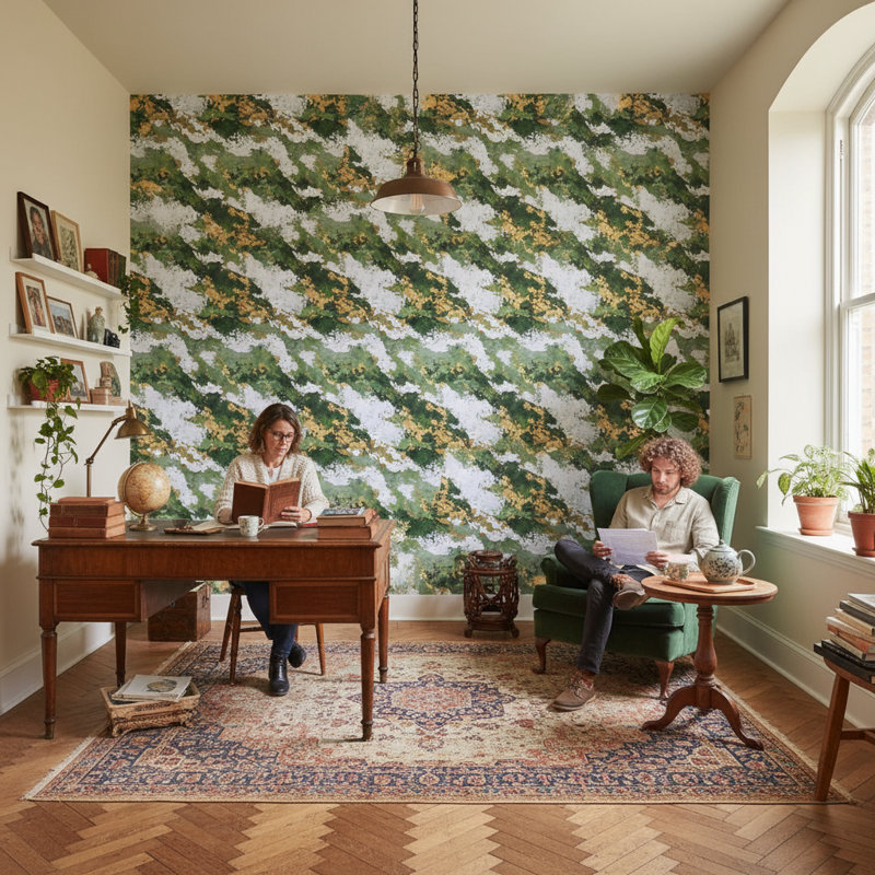 Papier peint or moderne Shades Of Green