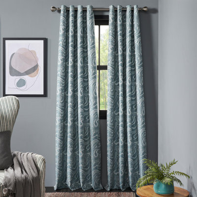 Rideaux 100% occultant pour chambre à coucher de 90 po de long pour obscurcir la pièce et décorer le salon (bleu sarcelle, 52 po de largeur x 90 po de hauteur, 2 panneaux)