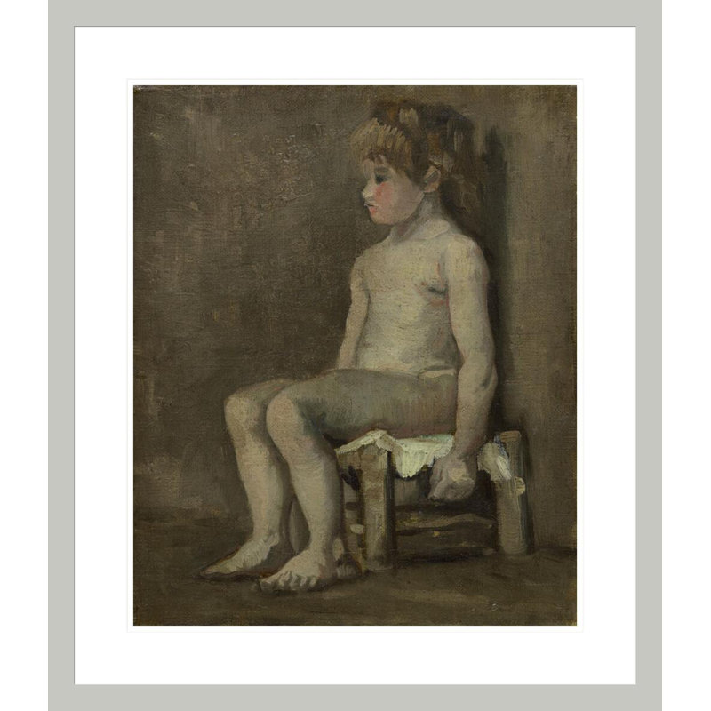 «Nude Girl» assise par Vincent van Gogh, impression giclée encadrée, 27,2 po H x 23,5 po L