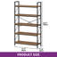 158 H X 80 W Corner Shelf Unit，Metal Ladder Shelving Unit-186774697