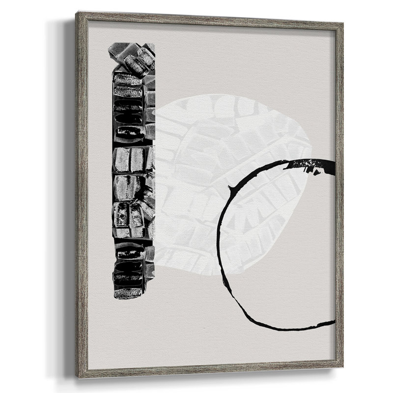 Zen Zen I, reproduction encadrée - bois massif, H 11 po x l 9 po