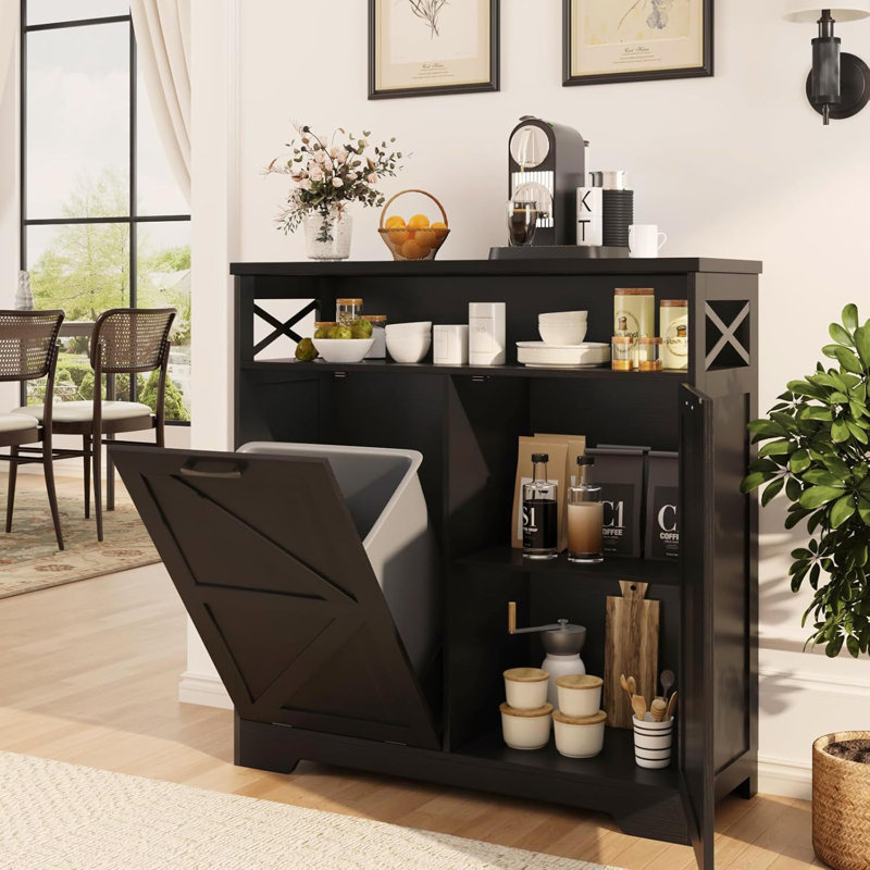 Hidden Laundry Basket, Black
