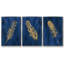 Golden Feather I, ensemble de 3 toiles encadrées sur toile-97793003-97792999