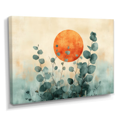 Eucalyptus Wall Art, Sage Botanical Canvas, Deibel