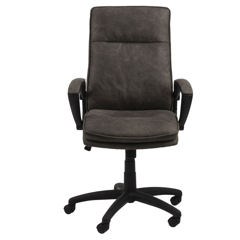 Vanlue Polyester Blend Executive Chair, Black