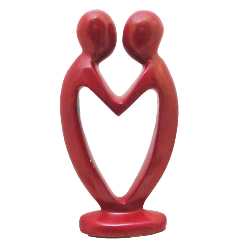 Menges People Figurines & Sculptures, Red, 8" H x 4" W X 2.5" D