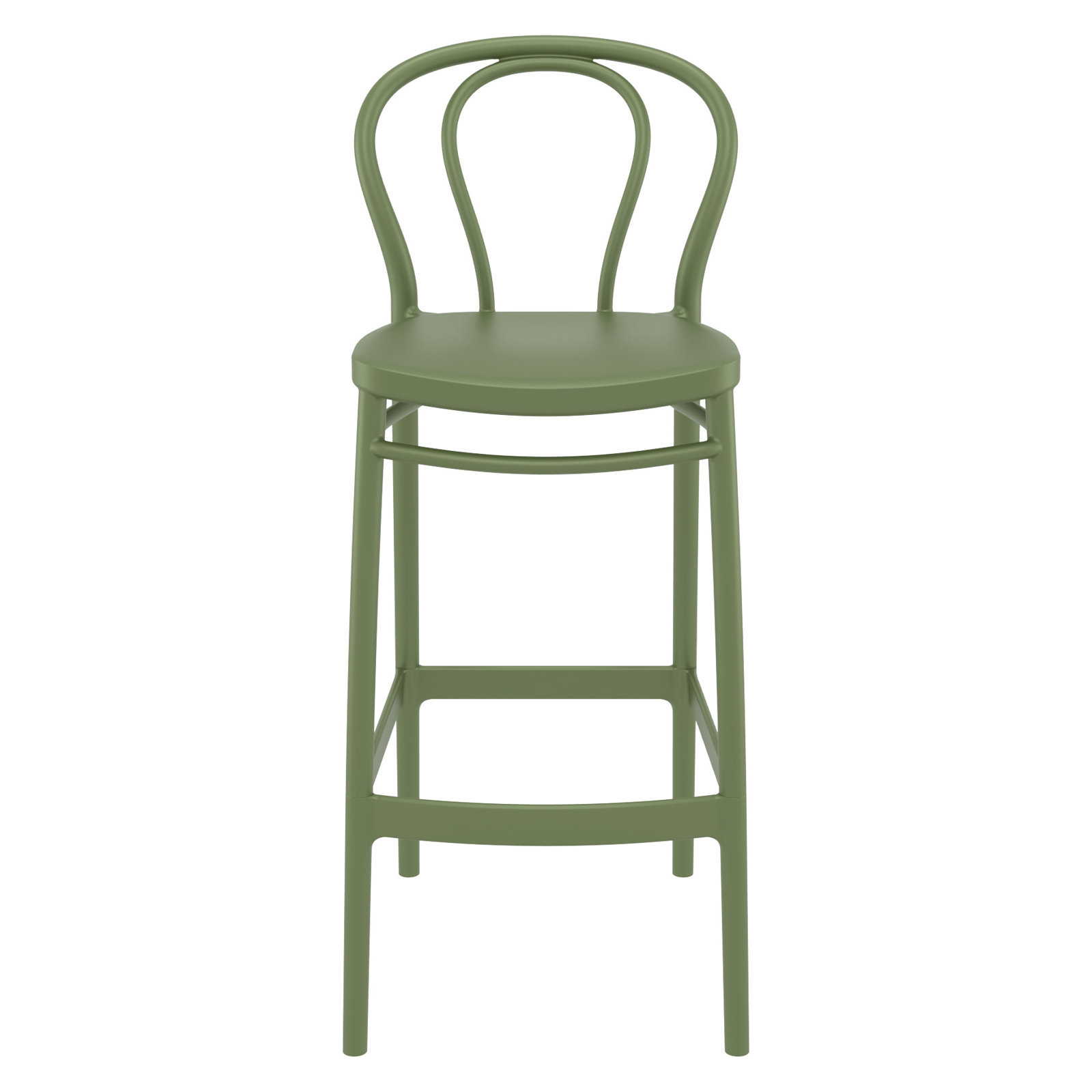 Farrah Patio Bar Stool, Olive Green, Bar Stool (29.5" Seat Height)