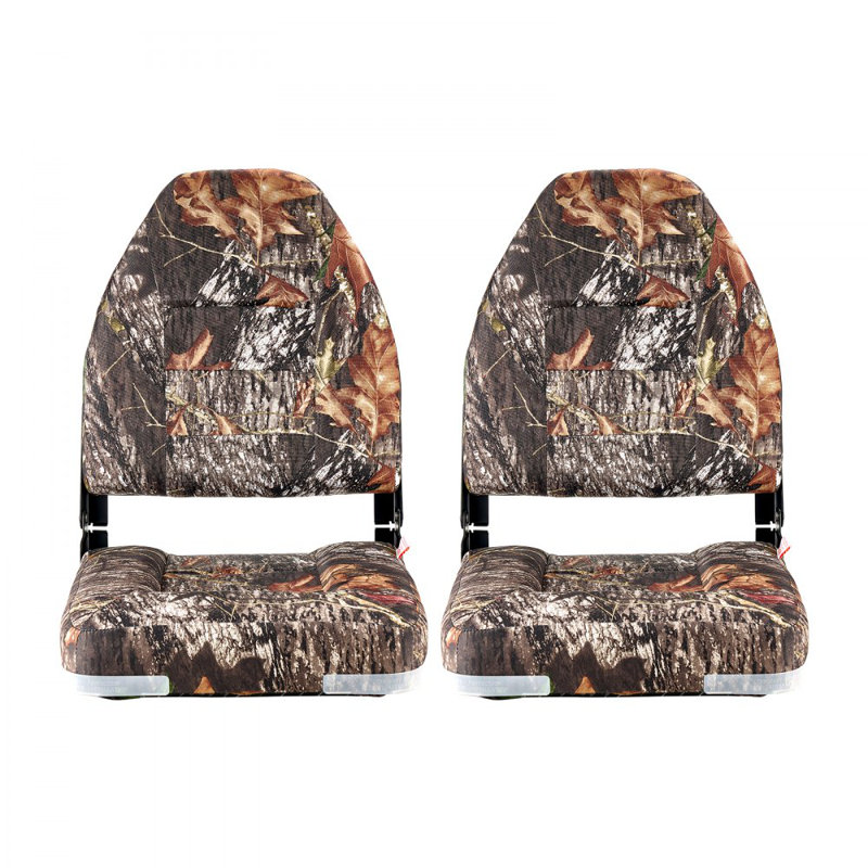 Siège de bateau haut dossier rabattable siège de bateau coussin éponge camouflage